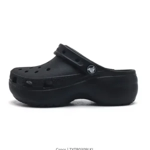 Crocs Women's Thick Sole Platform Sandal for Summer Beach Casual Wear