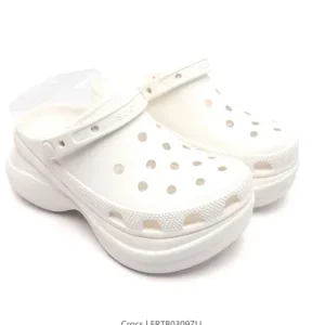 Crocs Dyson Beach Sandals for Women - Thick Sole Heel Sandals for Tall Legs