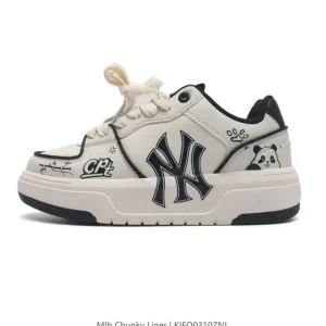 MLB Chunky Liner Mid Lightweight Thick Sole Sneakers