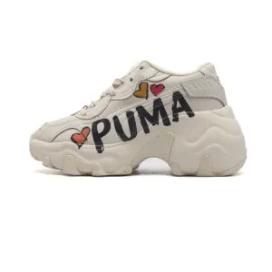 Puma Women's Classic Dad Shoe - Light Beige Luxury Sneaker