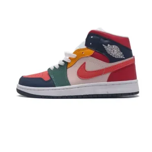 Nike Air Jordan 1 Mid Men's and Women's Basketball Shoes - AJ1 Retro High Top Sneakers