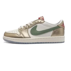 Jordan Air 1 Low Retro Classic Leather Sneakers