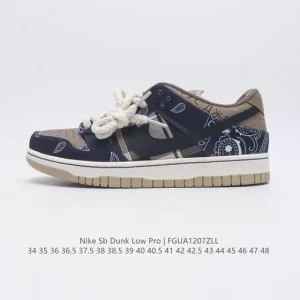 Nike SB Dunk Low Pro Skateboarding Shoes - Men's & Women's Classic Retro