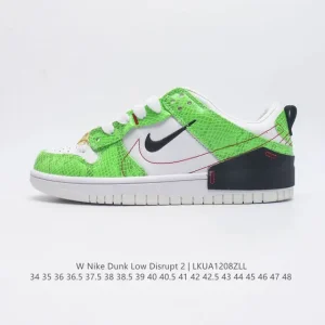 Nike Dunk Low Disrupt 2 White Black Women's Skate Shoes