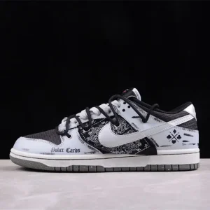Nike Dunk Low Triple Black Vintage Suede SB Skateboarding Shoes