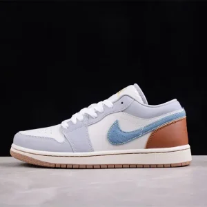 Jordan 1 Low Denim Fz504 - Casual Low-Top Sneakers