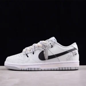 Nike SB Dunk Low Silver Feather Vintage Custom DJ6188-001