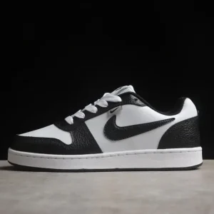 Nike Ebernon Low Premium Leather White Black Wolf Grey AQ1774-102