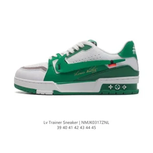 Louis Vuitton Trainer Sneaker Low Men's Luxury Fashion Shoes