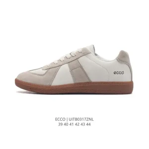 ECCO Men's Casual Sneakers - Breathable Lightweight Lace-Up Shoes