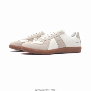 ECCO Men's Casual Sneakers - Lightweight Breathable Lace-Up Shoes