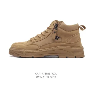 Cat Men's New Breathable Fashion Mid-Cut Boots Martin Boots