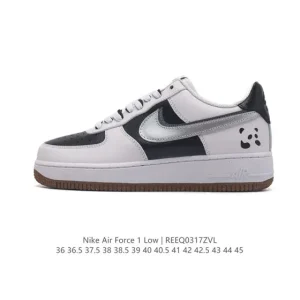 Nike Air Force 1 '07 Low Top Sneakers - White Leather