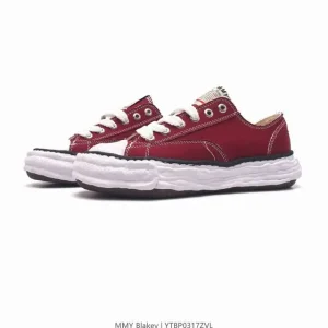 MMY Blakey Distressed Canvas Low-Top Sneakers - Maison Mihara Yasuhiro Original Sole