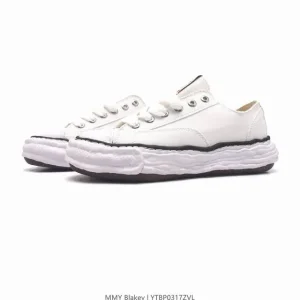 MMY Blakey Distressed Canvas Low-Top Sneakers by Maison Mihara Yasuhiro