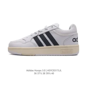 adidas Hoops 3.0 Rome Low-Top Retro Lace-Up Women's Lifestyle Sneakers