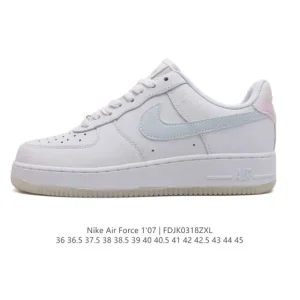 Nike Air Force 1 '07 Low Top Sneakers - White Leather