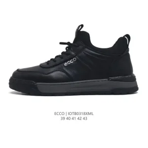 ECCO Men's Casual Sneakers - Lightweight Breathable Lace-Up Shoes