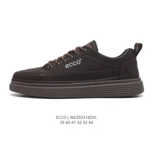 ECCO Men's Lightweight Breathable Lace-Up Casual Sneakers