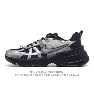 Nike V2K Run Retro Running Shoes - White/Metallic