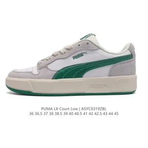 PUMA lx Court Low Sneakers for Men and Women - Retro Style Leather Shoes