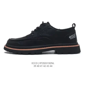 ECCO Men's Casual Leather Shoes - Stylish & Comfortable