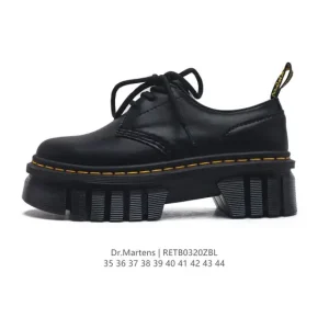Dr. Martens 1460 Smooth Leather Platform Boots - Classic Black