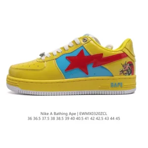 Bape x Nike Air Force 1 Sta Low Camo Sneakers