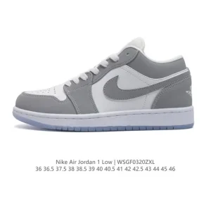Jordan Air Jordan 1 Low Retro Classic Leather Basketball Shoes
