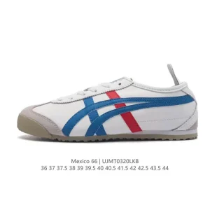 Onitsuka Tiger Mexico 66 Classic Retro Unisex Leather Sneakers Shoes