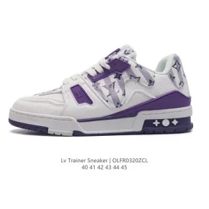 Louis Vuitton Trainer Sneaker Low Men's Luxury Fashion Shoes