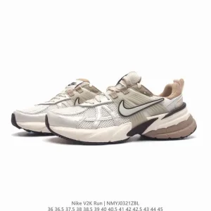 Nike V2K Run Men's Retro Running Shoes - White/Metallic