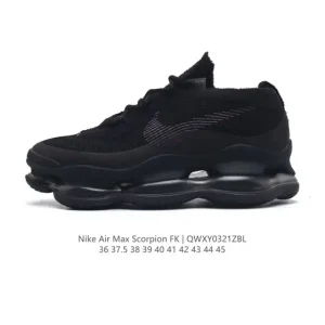 Nike Air Max Scorpion FK Sneakers with Full-Length Air Cushioning and Thick Sole