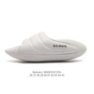 Balmain Logo Slippers Men Women Luxury Fashion Comfortable Thick Sole Sandals