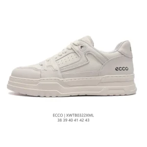 ECCO Men's Casual Sneakers - Lightweight Breathable Lace-Up Shoes