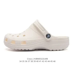 Crocs Women's and Men's Platform Sandals - Thick Sole Height Increase Beach Shoes