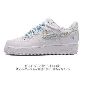 Nike Air Force 1 Low '07 White Leather Sneakers