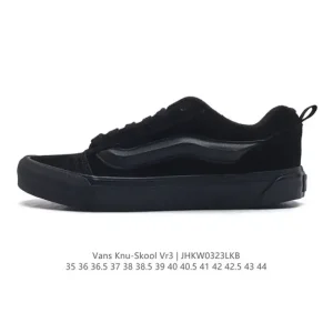 Vans Knu Skool VR3 LX Bread Shoes - Bulky Logo Suede Skate Shoes
