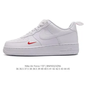 Nike Air Force 1 Low '07 White Leather Sneakers