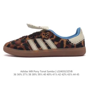 Originals Wb Pony Tonal Samba Classic Low-Top Casual Sneakers