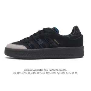 Adidas Samba Xlg Thick Sole Retro Casual Sneakers