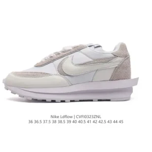 Nike Sacai × Nike LDV Waffle Collaboration Sneakers - Deconstructed Design
