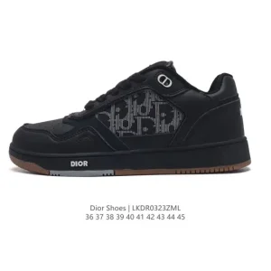 Dior Shoes Men's Women's Winter New White Sneakers Low-Top Platform Shoes Fashion Board Shoes Comfortable Footwear Thick Sole Non-Slip Casual Unisex Shoes