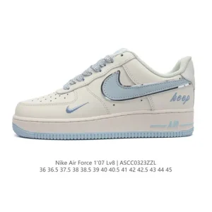 Nike Air Force 1 '07 Low Top Sneakers - White Leather