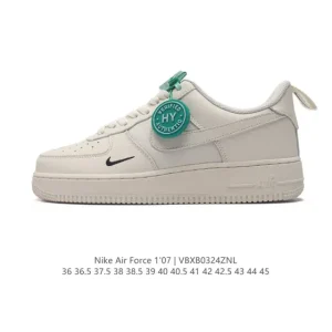 Nike Air Force 1 Low '07 White Leather Sneakers