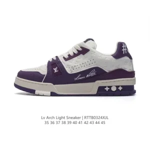 Louis Vuitton Trainer Low Sneaker Thick Sole Unisex Fashion Shoes