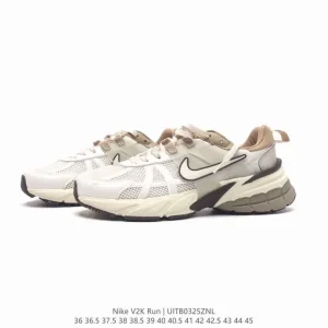 Nike V2K Run Retro Running Shoes - White/Metallic