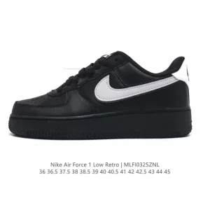 Nike Air Force 1 Low '07 White Leather Sneakers