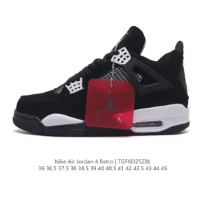 Jordan Air 4 Retro OG Black Cement Men's Basketball Shoes