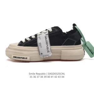 Smilerepublic Chunky Sole Canvas Shoes with Smile Design